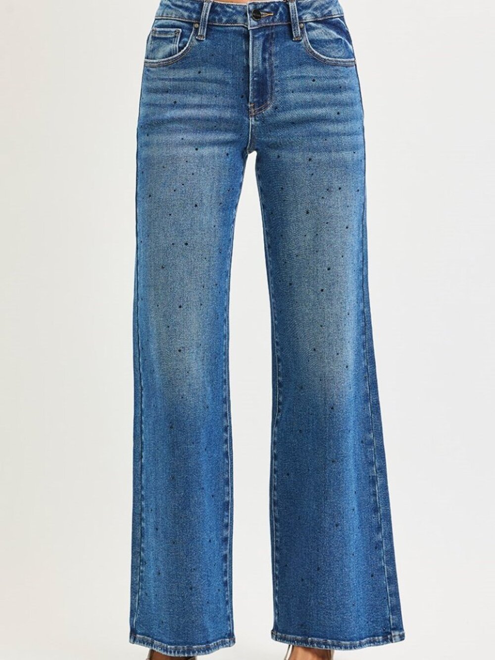 Risen Jeans Black Rhinestone Early Access